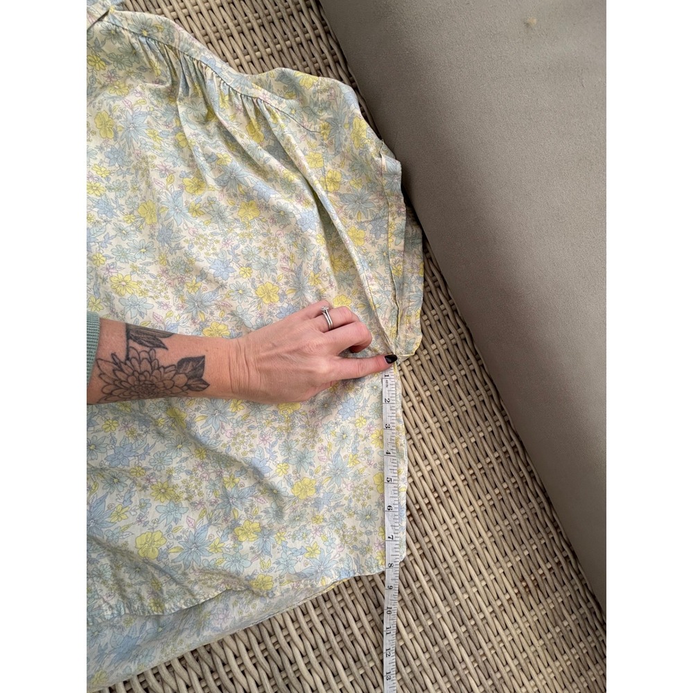 Free People Bring It Back Floral Button Down Shirt‎ small boho oversized layered - Picture 8 of 8